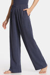 Rosaline Waffle Knit Cotton Relax Fit Pyjama - Medieval Blue — thumbnail 2